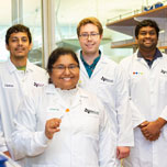 Dr. Shalini Prasad and team in lab. 